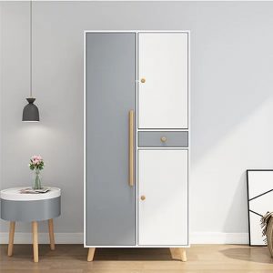Tủ quần áo màu trắng xám TQA003